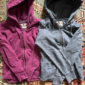 Two American Giant Zip Up Hoodies